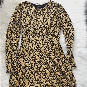 printed h&m dress, above the knee, size small
